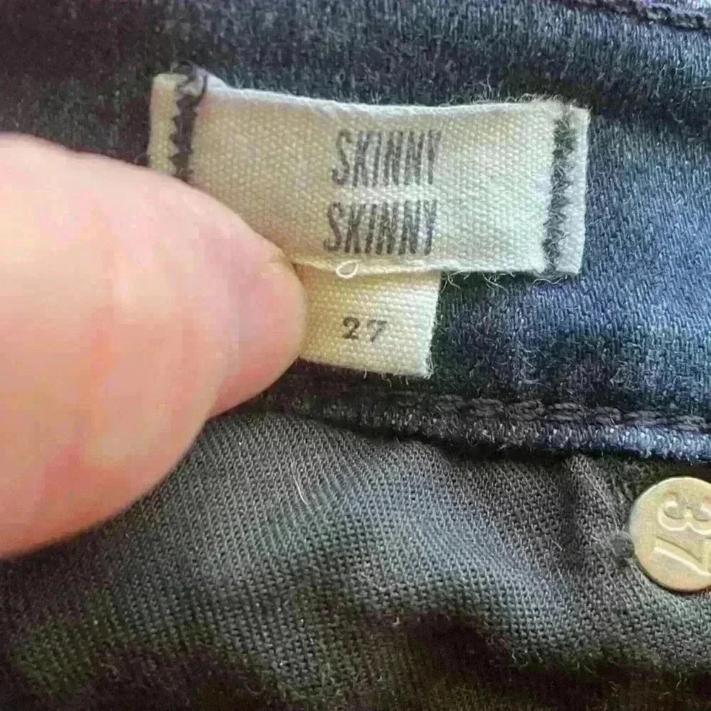 Madewell Skinny Ankle Zip Darkwash Jean Size 27 - Picture 4 of 7